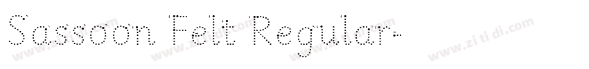 Sassoon Felt Regular字体转换 Sassoon Felt Regular字体转换